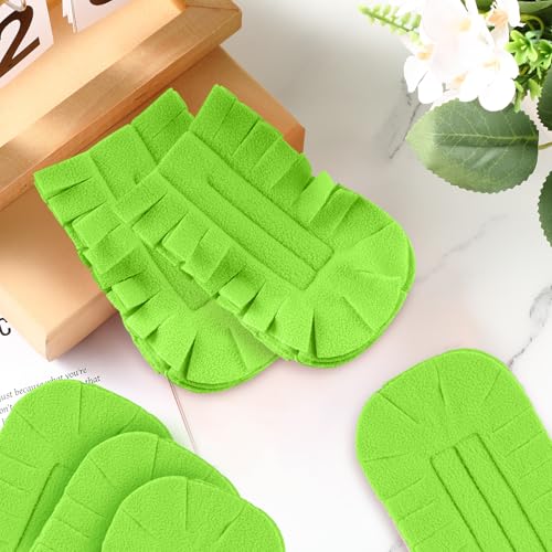 Image of Zubebe 6 Pcs Reusable Duster Refills Fleece,Olive Green | Soft Polyester Fiber Flat Duster Refill Multi Surface Washable Cleaning Pad Tools for Home, Blinds, Car, Pet, Furniture, Fans