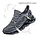 DLWKIPV Women Running Shoes Walking Training Sneakers Sport Gym Fitness Tennis Shoes Non Slip Fashion Comfortable Lightweight Shoe for Casual Jogging Mesh Breathable Sneaker Black US 8