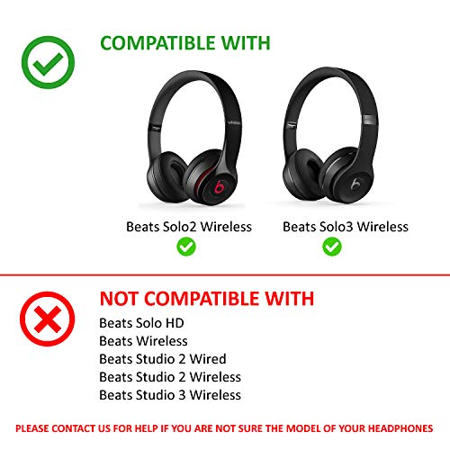 Replacement Earpads Cushion Cover for Beats Solo 2 / Solo 3 Wireless Headphones Solo3 (Green) - Image 4