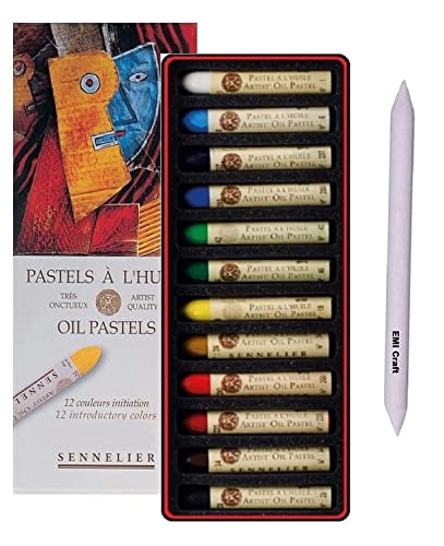 Sennelier Pastels à Huile 12 Couleurs - Made in France Cover