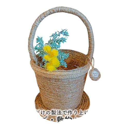 [麻 小物]麻かご・敷物セット[Kuru・Kuru] 麻 小物 収納 かわいい インテリア 雑貨 癒し 魔除