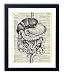 Organs Anatomy Illustration Vintage Dictionary Art Print 8x10