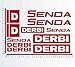 Kit de stickers compatibles Derbi Senda moto decal choix couleur code 1259 (031 rouge)