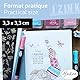 Aladine 03977 Izink Stück Mini Quick Dry Stempelkissen Pastellfarben 3,3 x 3,3 cm Gelb Orange Pink Blau Grün für Scrapbooking, Karten, Bastelarbeiten, Pastell, Set de 10