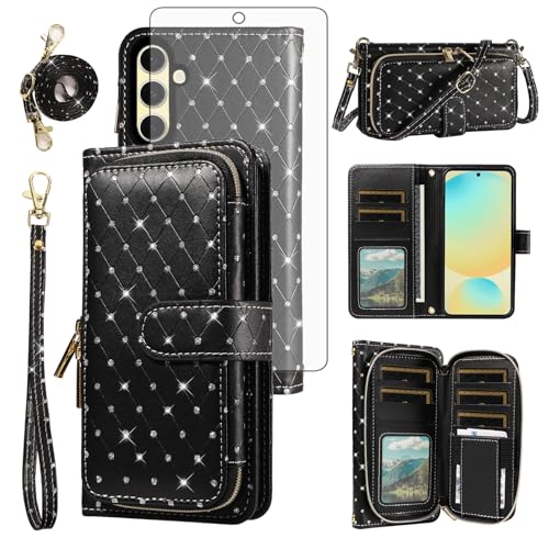 Coque Samsung Galaxy S24 FE Asuwish ZSZXLLB US Noir - Protection Antichoc Housse PC TPU