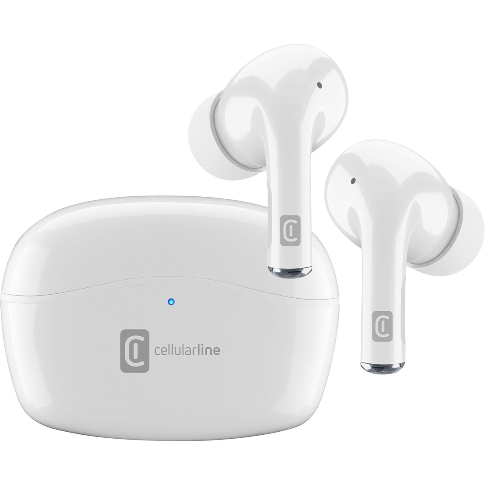 Area Stone C100 - Auricolari A Capsula Con Custodia Di Ricarica Base Di Ricarica Wireless Bianco 8020595630910