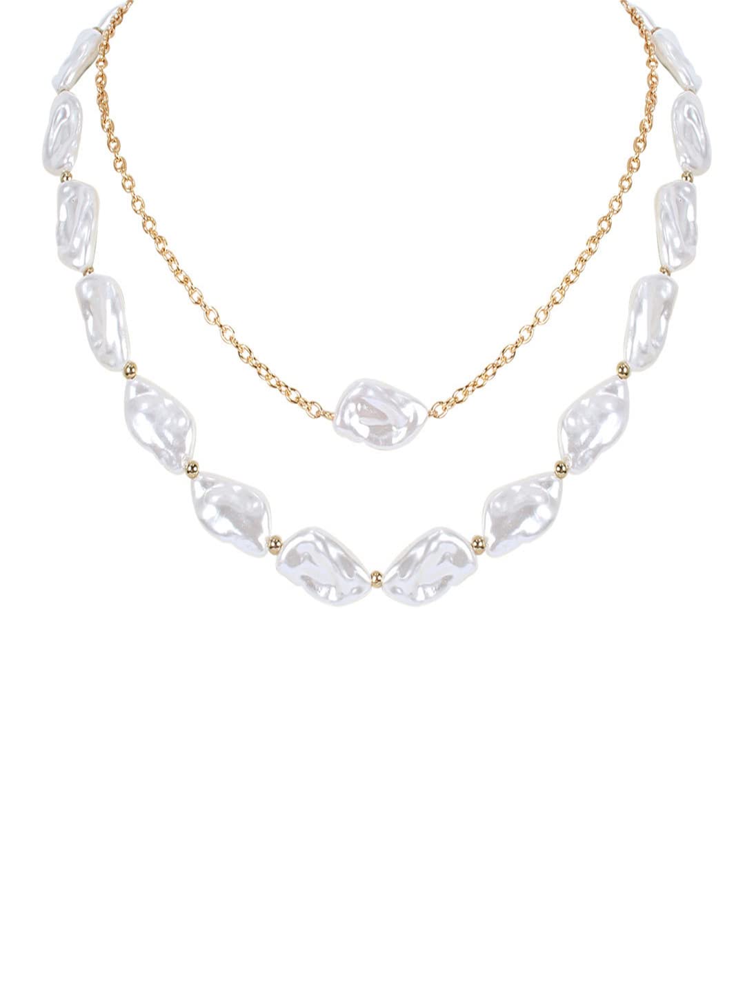 Yellow Chimes Necklace for Women and Girls Pearl Necklace for Women | Gold Plated Multilayered Pearl Choker Necklace for Girls | Birthday Gift for girls and women Anniversary Gift for Wife (B0BPPNV483) Amazon Price History, Amazon Price Tracker