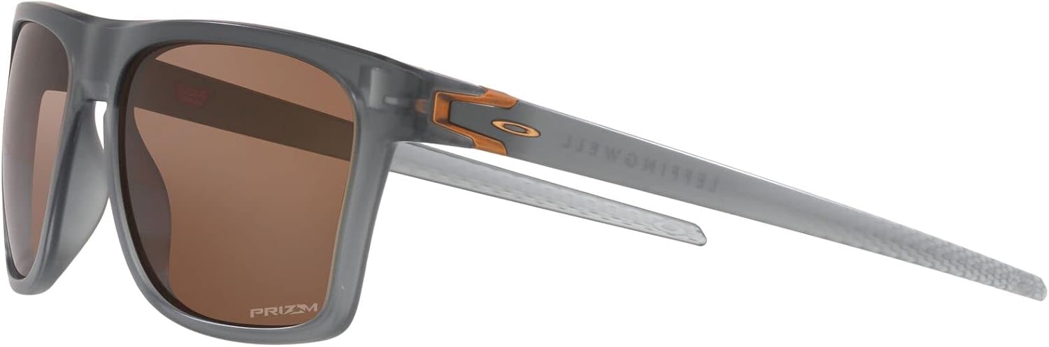 Oakley Sunglasses for Men - OO9100 Leffingwell Rectangular Sunglasses PRIZM Lenses - Size 57