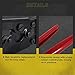 KOTTO Ratchet PEX Crimping Clamp Cinch Tool & Pipe Hose Cutter Meets ASTM 2098 & Stainless Steel Pipe Clamps, Pipe Fitting Tool Kit Sizes 3/8