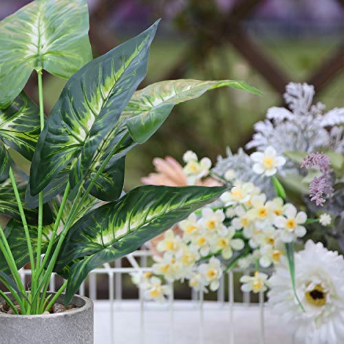 WUKOKU 16\" Fake Plants Faux Potted Plants Small Artificial Plants Indoor for Home Farmhouse Office Desk Bathroom Kitchen Bedroom Decor
