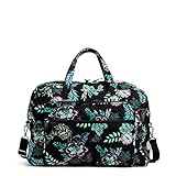 Vera Bradley Women's Cotton Grand Weekender Travel Bag, Island Garden - Recycled Cotton, One Size