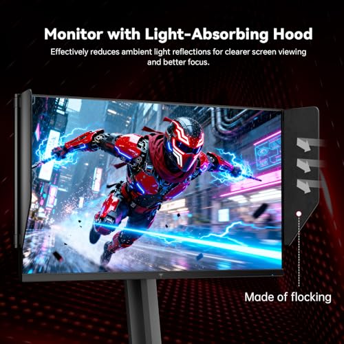 Image of KTC 25M1 400Hz Gaming Monitor 240Hz, FHD 24.1 inch Fast TN Monitor with Shielding Hood, 0.5ms GTG, Adaptive Sync, VESA Support, Height Pivot Swivel Tilt Adjustable
