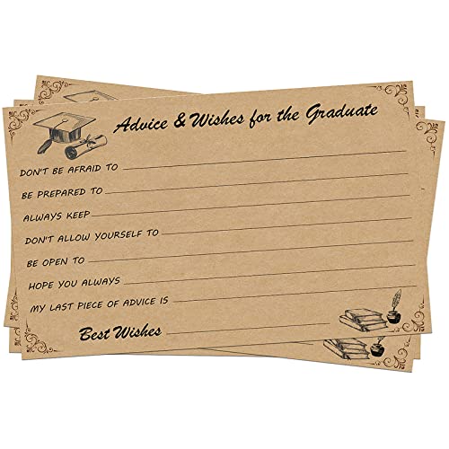 Image of Graduation Party Supplies - 50-Pack, 4x6 Inch Cards, Suitable for Any Graduate, Concludes with a Long Lasting Keepsake