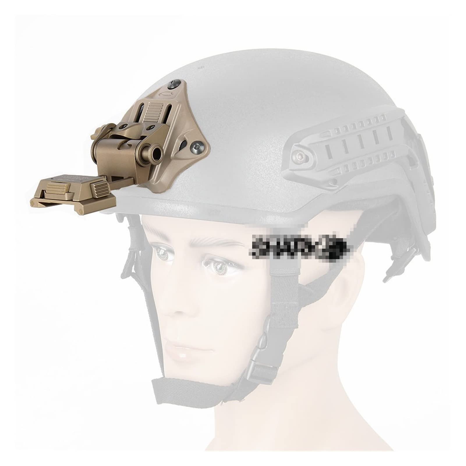 Cyfrowy noktowizor uniwersalny Nvg. Stała pozycja pionowa Mount Helmet Mount dla Night Vision Scope HS24-0190
