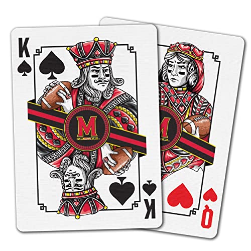 Image of YouTheFan NCAA Officially-Licensed Playing Cards - Original Artwork on All face Cards and Jokers - Team's Official Colors - Quality Linen Texture - Designed in The USA