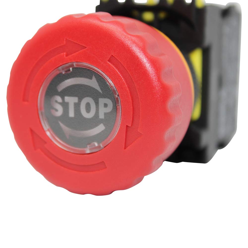Interruptor De Parada De Emergencia HY57B - 125-250V, 18A, Bloqueo Mecánico, Industrial