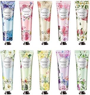 10 Pack Fruits Extract Fragrance Hand Cream,Moisturizing Hand Care Cream Travel Gift Set with Shea Butter For Men And Women-30ml (Style-2)