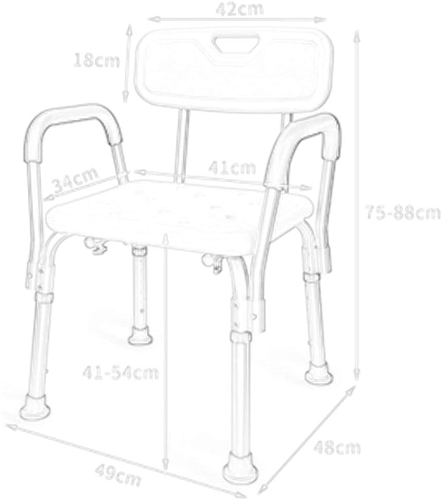 Banco De Transferencia con Asiento Acolchado, Taburetes De Baño, Silla De Ducha, Banco De Transferencia para Bañera con Puntas De Goma Antideslizantes, C, Banco De Trans(B