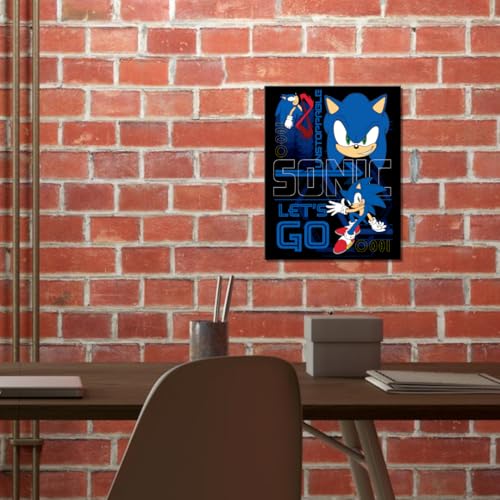 Sonic le Hérisson plaque déco murale robuste pour chambre de garçon
