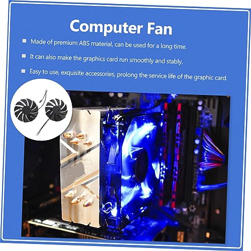 TEHAUX par de ventiladores de refrigeración para GPU miniatura 2