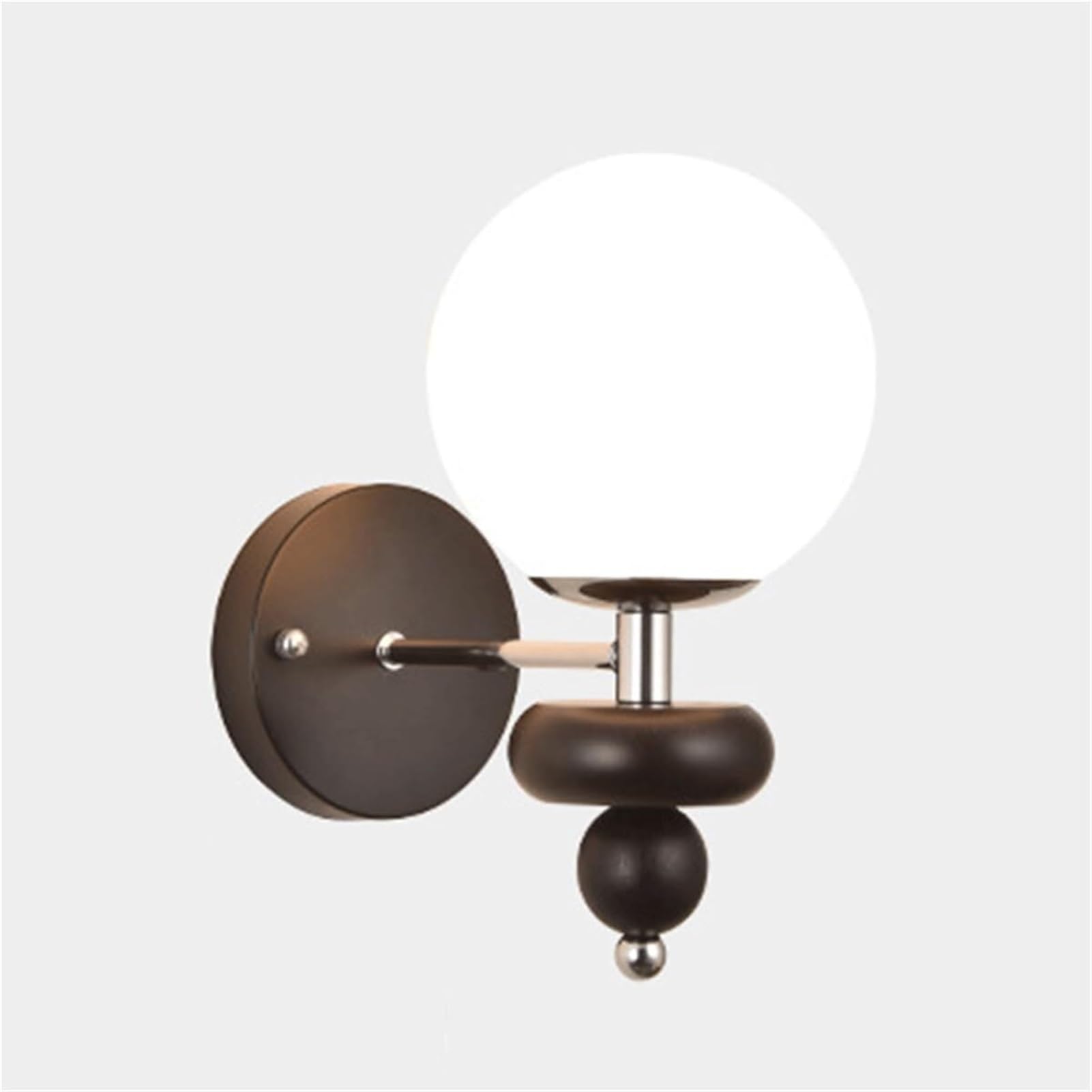 KBUUKYYXouy Japanese Style Industrial Wall Light Lamp Sconce Fixture Iron with Creative Glass Lampshade Europe Style Hardwired for Staircase Farmhouse Entrance Balcony(Dark)