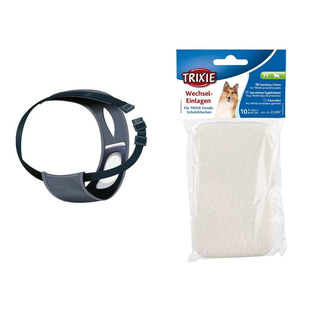 Combo of Trixie Protective Pants, 40-49 cm (M) and Trixie Replaceable Pads for Protective Pants, 10 Pads, (M) – Suitable for Female Dogs (B0B5T52QJ1) Amazon Price History, Amazon Price Tracker