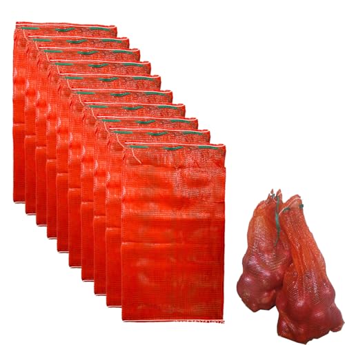 Mesh Onion Bags - 10 Pack Reusable Storage Bags