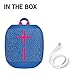 Ultimate Ears WONDERBOOM 3, Small Portable Wireless Bluetooth Speaker, Big Bass 360-Degree Sound for Outdoors, Waterproof, Dustproof IP67, Floatable, 131 ft Range - Performance Blue