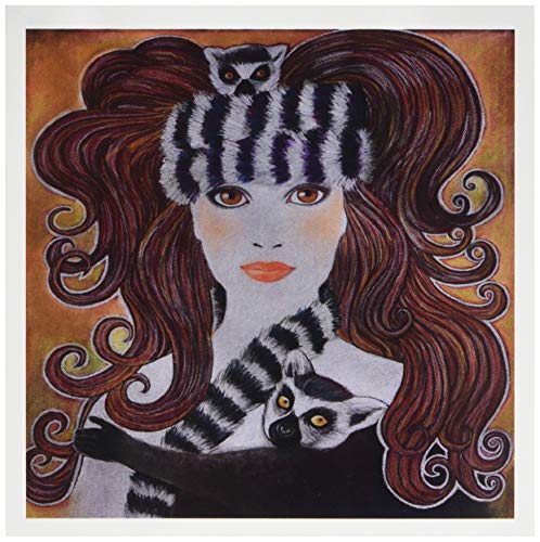 3dRose lꂽA[g LclU 쐶 }_KXJ  Xq ςȃpXeyCeBO - O[eBOJ[hA6 x 6C`A12Zbg (gc_23279_2)