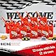 ALINK 12 Pack Rennwagen Tassen Set, wiederverwendbare Auto Trinkbecher mit Strohhalm, Rennwagen Geburtstag Party Zubehör Party Dekorationen für Jungen Kinder -310 ML