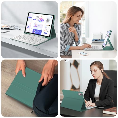 Teclado para Lenovo Tab M11 soluciona escritura lenta con funda Ñ verde 7