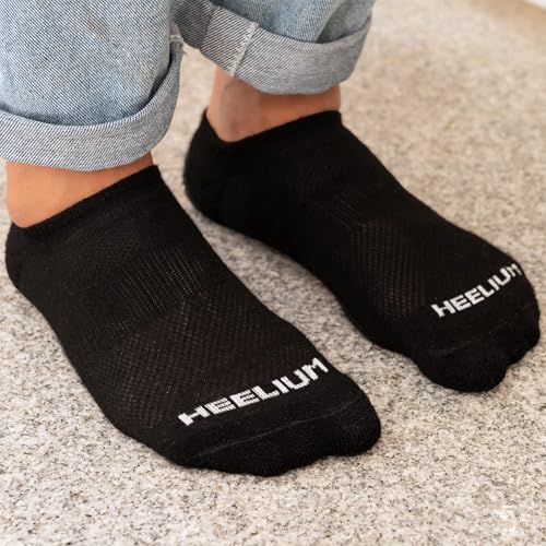 Image of HEELIUM Bamboo Ankle Socks for Men & Women | Ultra-Soft, Odour-Free, Thin & Breathable | 3X Softer than Cotton | Sizes - M (UK 4-8) & L (UK 9-13)
