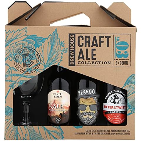 Brew House Craft Ale Collection Box including Chalice Glass Gift Set by Blue Tree Gifts Cover