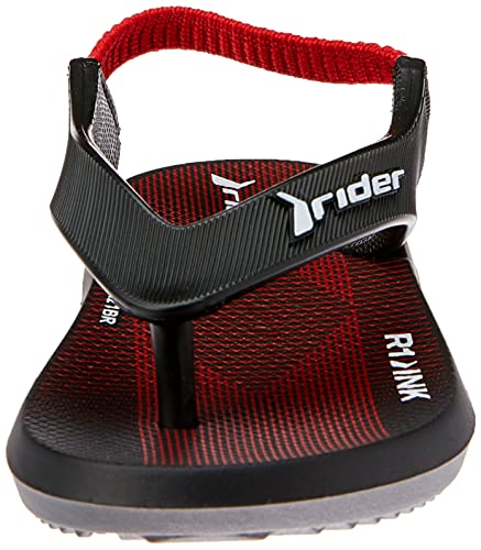 Sandália R1, Rider, Bebê Meninos, Preto/Vermelho, 25