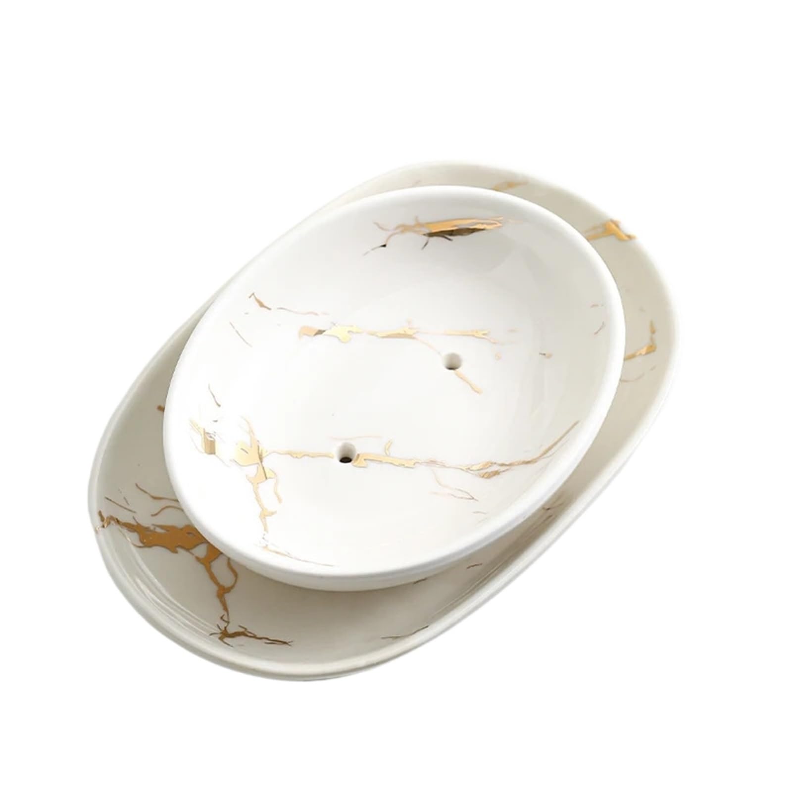 Jfnklfg Color8 Ceramic Soap Dish Drain Soap Holder Ceramic Box