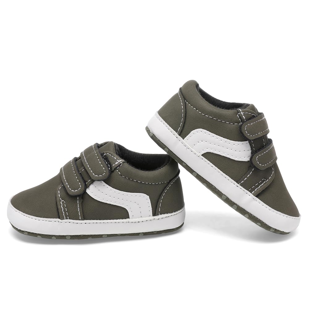 Clowora Unsex - Scarpe in tela per neonati, suola morbida, antiscivolo, casual, per neonati, 3-18 mesi