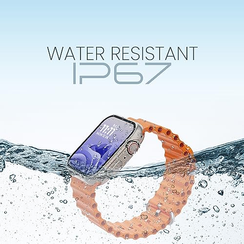 Image of Kratos SW16 Ultra Smartwatch with 1.85 inch Full Touch Display, Bluetooth Calling, Voice Assistant, IP67, 200+ Watch Faces, Multi Sports Modes, Rotating Crown, Metallic Body, Wireless Charging Smart Watch