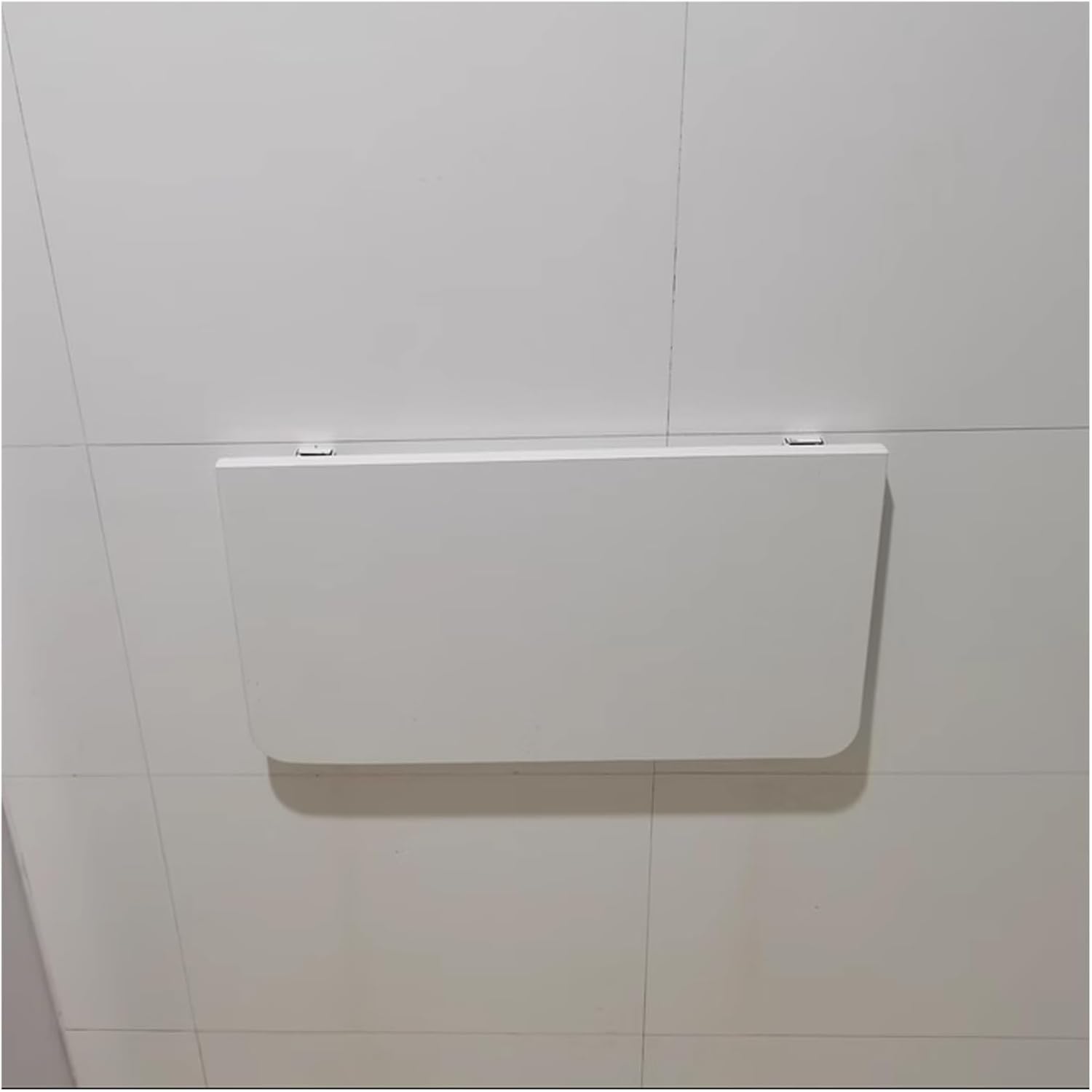 Wall-Mounted Folding Table - Space-Saving Drop Leaf Desk for Kitchen, Laundry Room, Home & Office, Compact Design (40x25cm) - White Folding Laundry & Dining Table