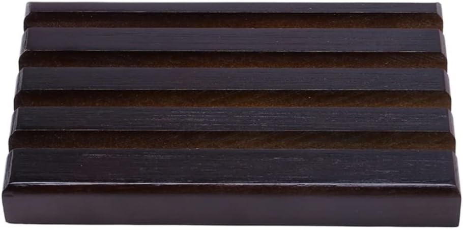 Display Stand Rack Coin Holder 4-Row Torched Wood Challenge