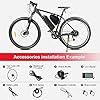 Season 27.5'' E-Bike Kit de Conversion 36V 350W Moteur de Moyeu Arrière à Engrenages sans Balai, adapté pour Roue Libre 6/7/8/9 Vitesses, avec L'écran LCD, Capteur de Pédale #3