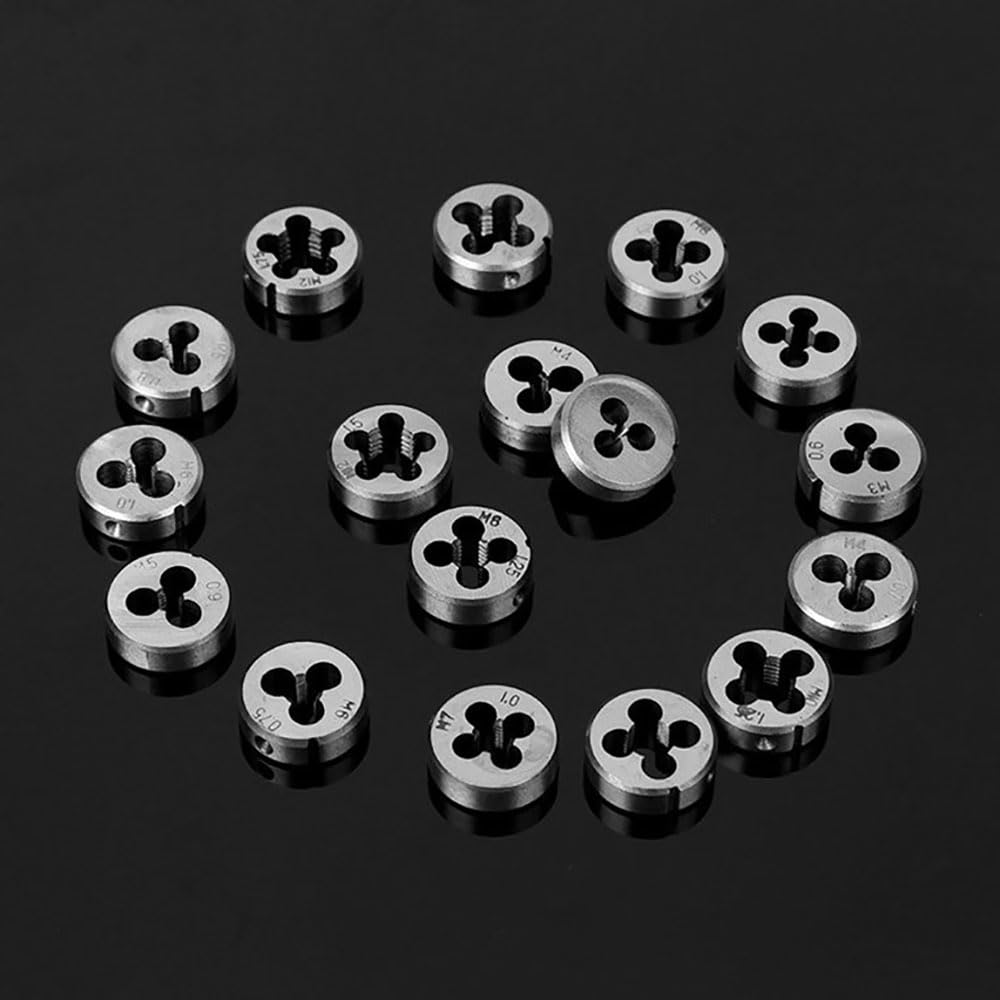 UPTODATETOOLS 40Pcs Metric Tap Wrench and Die Pro Set M3-M12 Nut Bolt Alloy Metal Hand Tools 1