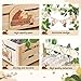 Wooden Baby Shower Crate Closet Forest Theme Baby Shower Basket Easy Assembly Wooden Crate for Baby Shower Gifts with Baby Hangers Welcome Gift Basket for Newborn Pregnancy Gifts for New Parents
