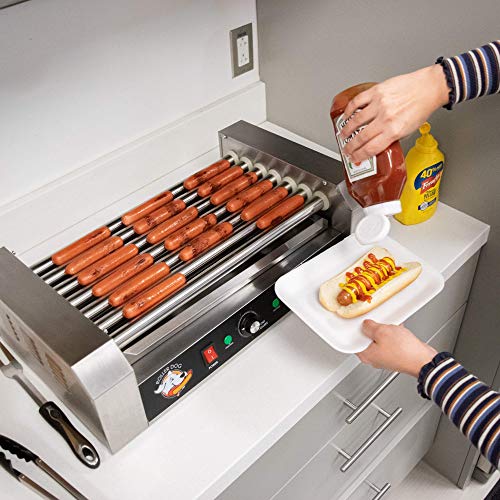 RollerDog Big 18 Stainless Steel Hotdog Roller with Drip Tray (RK4749K)