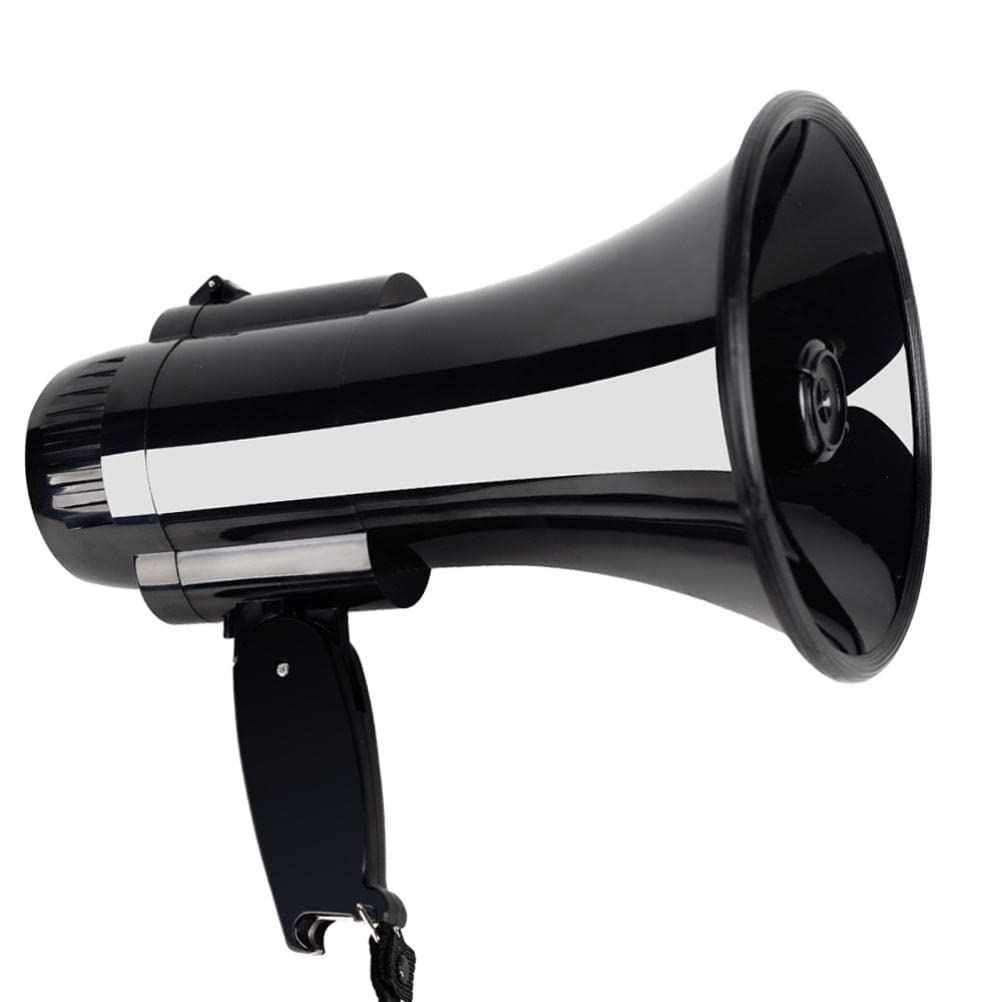 Wakects Haut-Parleur Mégaphone Portable de 30 Watts avec Enregistrement de 240 Secondes et Décapsuleur pour Pom-Pom Girls et événements
