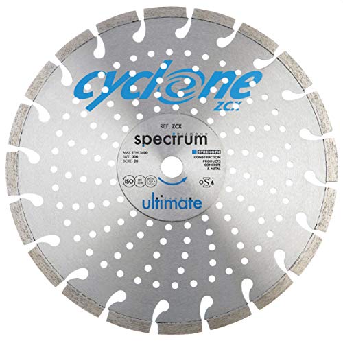 OX Tools ZCX230/22 Ultimate Cyclone Blade-Concrete-230/22.23mm Diamond Blade, Multi-Colour, 230/22.23mm