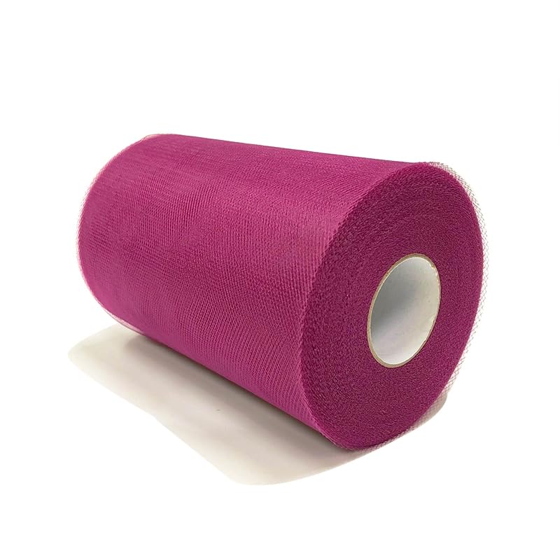 6″x100 Yards Tulle Roll for Decorations Tutu Weddings Tulle Fabric Costumes Skirts Parties Gift Bow Baby Shower (C75 Crimson)