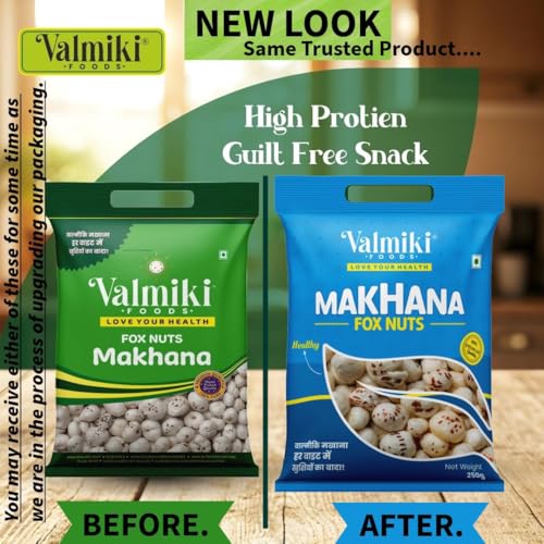 Image of Makhana /fox nut /lotus seed /valmiki makhana /valmiki foods, 1 Kg