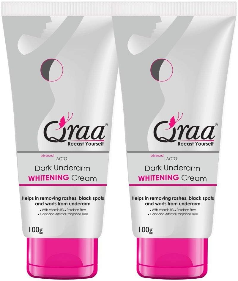 Qraa Dark Underarm Whitening Cream, 200 g (Pack of 2)