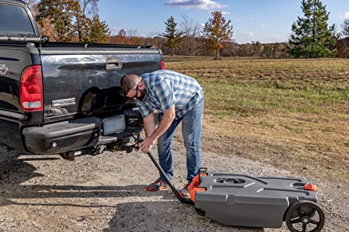 Camco Rhino 28-Gallon Portable Rv Tote Tank | Features No-Flat Front Steerable Wheels, Removable 24-Inch Tow Bar, And Built-In Gate Valve (39005) #TOP3