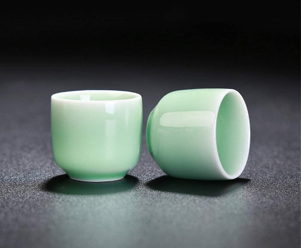 Sake Cup Set Celadon with Sake Warmer Gift Box Packaging 9 PCS Sake Pot Set
